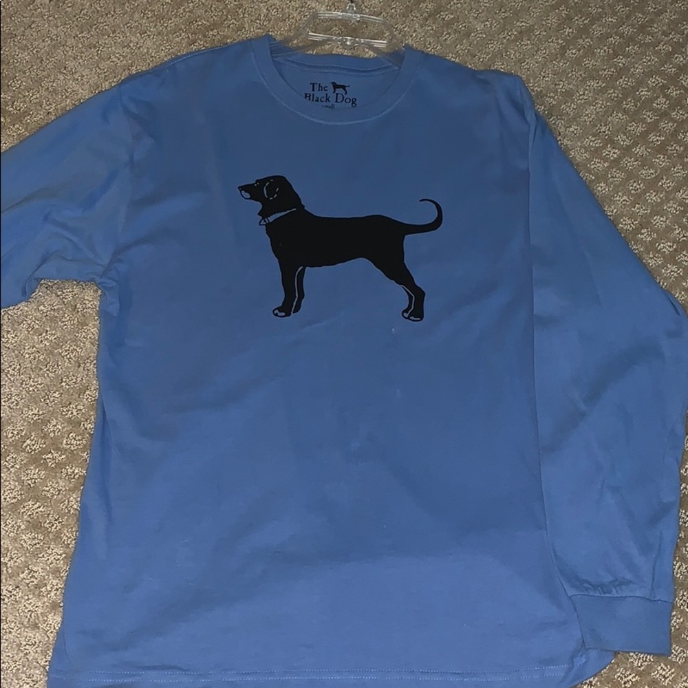 Black Dog tshirt blue